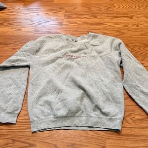 Women’s “I need a Diet Coke” grey crewneck sweatshirt
